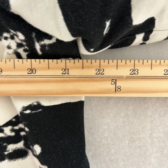 Anthropologie Hazel Coat Womens Black/White Abstract Lagenlook Artsy SZL Relaxed - Picture 7 of 9